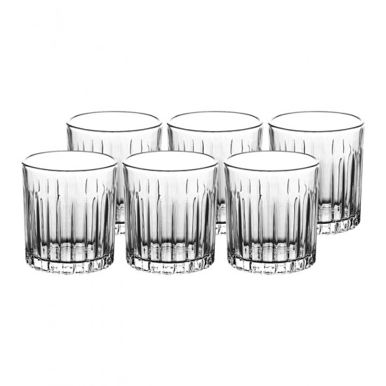 Jogo 6 Copos Whisky 310ml Soho Baixo De Cristal Ecológico